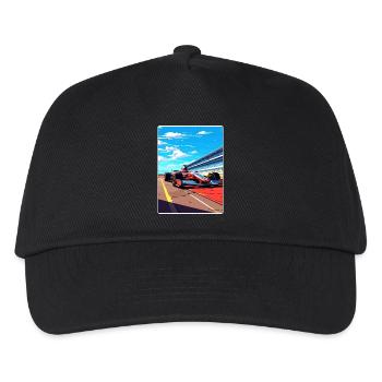 Silverstone Circuit Motorsport Rennen England Reisen - Kinder Basecap - Schwarz - Vorne