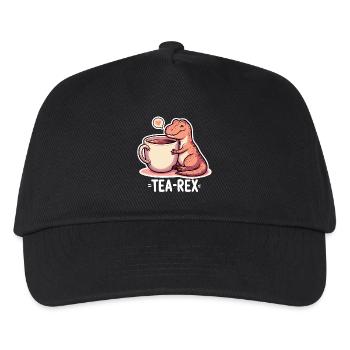 Tee Rex Tee-Rex Teetrinker Geschenk - Kinder Basecap - Schwarz - Vorne