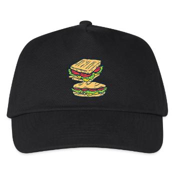 Sandwich Fast Food Cook Cooks Cook Cook - Kids’ Baseball Cap - black - Front