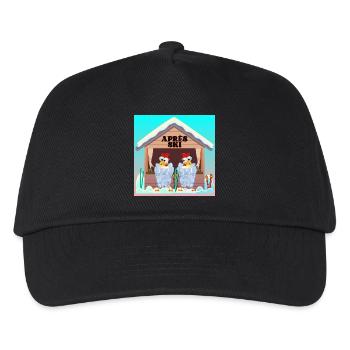 APRÈS SKI - WINTER HUHN GEFLÜGEL - Kinder Basecap - Schwarz - Vorne