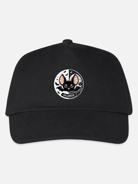 Halloween Fledermaus Motiv für Kinder - Kinder Basecap - Schwarz