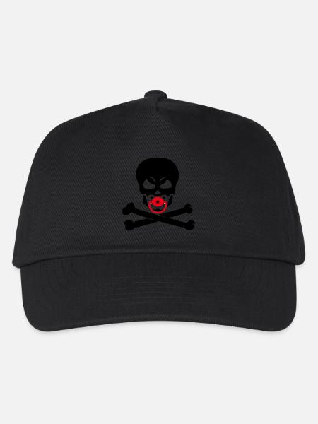 BABY SKULL 2C - Kinder Basecap - Schwarz