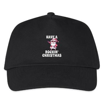 Rocking Santa Claus - Kids’ Baseball Cap - black - Front