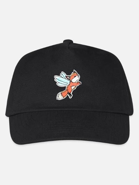 Fantastic, Flying Fairy Fox - Kids’ Baseball Cap - black