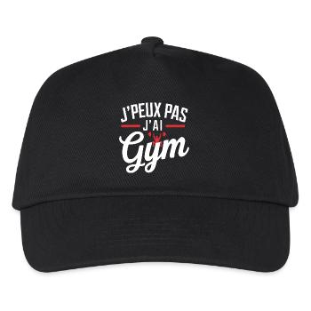 Ich kann nicht, ich habe ein Fitnessstudio - Kinder Basecap - Schwarz - Vorne