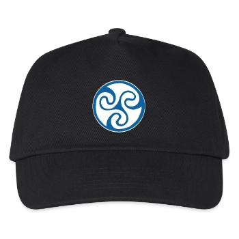 Blue Celtic symbol - Kids’ Baseball Cap - black - Front