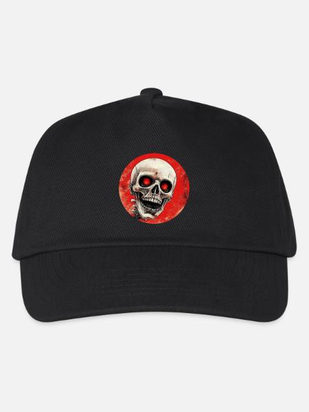 Skelett - Kinder Basecap - Schwarz
