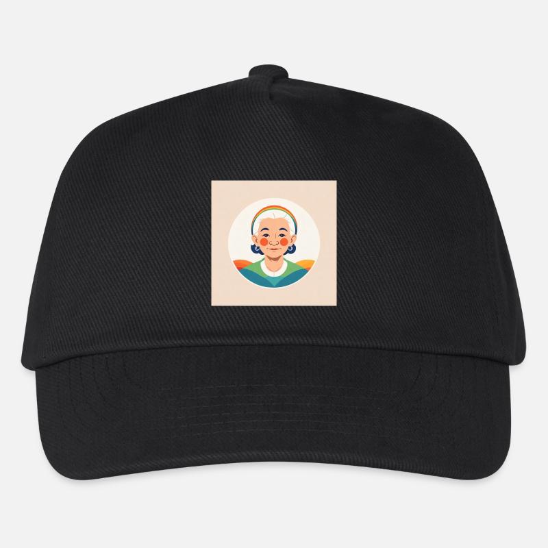 Regenbogen Oma - Kinder Basecap - Schwarz