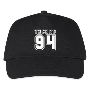 TECHNO 94 - Kids’ Baseball Cap - black - Front
