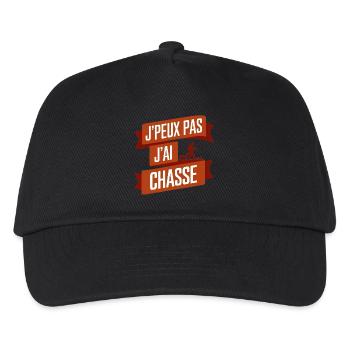 Jäger Ich kann nicht Ich habe gejagt Jagd - Kinder Basecap - Schwarz - Vorne