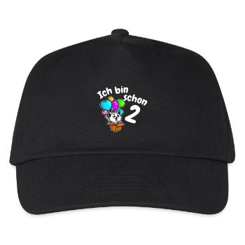 2ème anniversaire mignon chaton chat deux ans - Casquette de baseball Enfant - noir - Devant