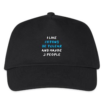Coton de Tuléar - Casquette de baseball Enfant - noir - Devant