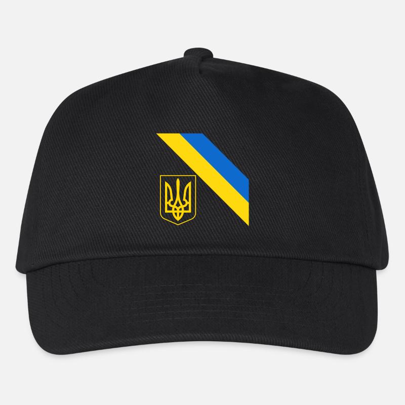 Ukrainisch - Kinder Basecap - Schwarz