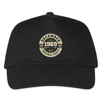 Legenden Geburtstag Dezember 1969 geboren Geschenk - Kinder Basecap - Schwarz - Vorne