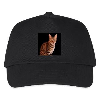 Katze Katze süßes Kätzchen - Kinder Basecap - Schwarz - Vorne
