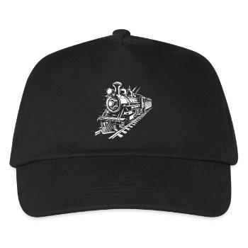 Railway Graphic - Kids’ Baseball Cap - black - Front