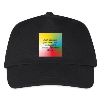 Just because you don't see us - Kinder Basecap - Schwarz - Vorne