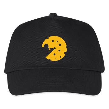 Cheese or a mouse in this fun optical illusion - Kids’ Baseball Cap - black - Front