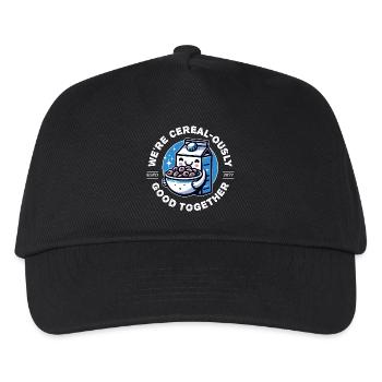 WE'RE CEREAL-OUSLY GOOD TOGETHER - Kids’ Baseball Cap - black - Front