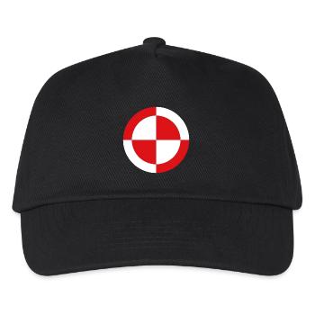 Schachbrett KOŁO PL Weiß Rot Polen Polen Polen - Kinder Basecap - Schwarz - Vorne
