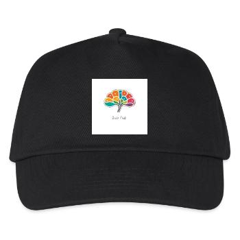 Buntes Gehirn - Kinder Basecap - Schwarz - Vorne