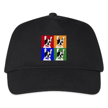 French Bulldog Art Motif - Kids’ Baseball Cap - black - Front