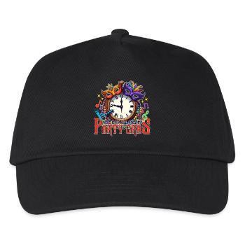 ALL DAY ALL NIGHT PARTY GRAS - Kids’ Baseball Cap - black - Front
