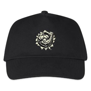 bras musclé traversant le mur - Casquette de baseball Enfant - noir - Devant