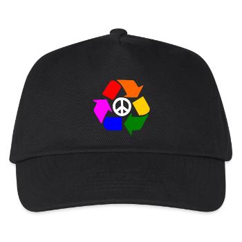 Peace lgbt sign - peace sign - Kids’ Baseball Cap - black - Front