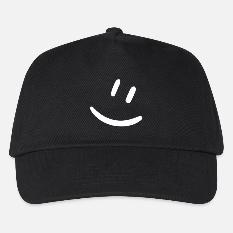 T-Shirt mit einem Lächeln - Kinder Basecap - Schwarz