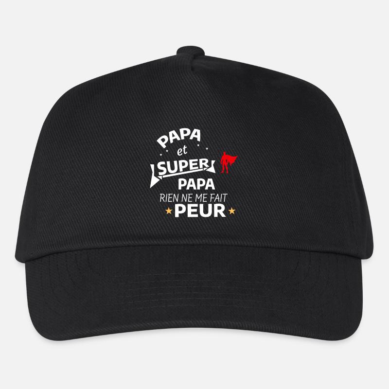 Supervater und Held Supervater - Kinder Basecap - Schwarz