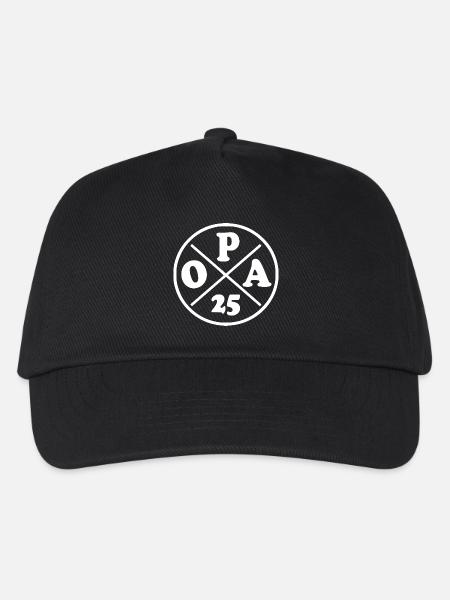 Opa 2025 - Kinder Basecap - Schwarz