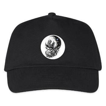 La comète Phoenix dans le cercle lunaire - Casquette de baseball Enfant - noir - Devant