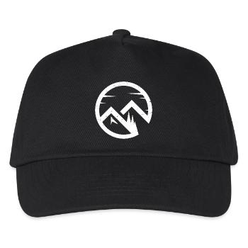 Circular Mountain Emblem - Kids’ Baseball Cap - black - Front
