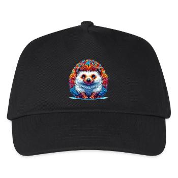Igel - Kinder Basecap - Schwarz - Vorne