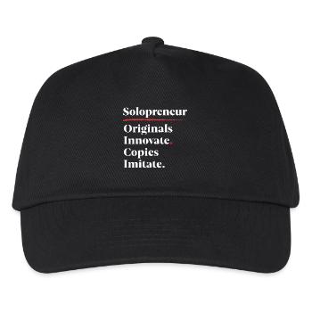 Les originaux innovent. Les copies imitent. [Blanc] - Casquette de baseball Enfant - noir - Devant