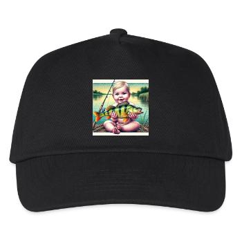 Nachwuchs Angler - Kinder Basecap - Schwarz - Vorne