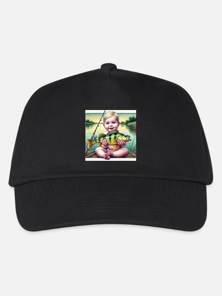 Young anglers - Kids’ Baseball Cap - black