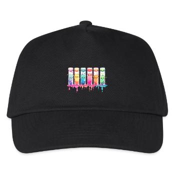 Funny Chemistry Science Chemist Test Tubes - Kids’ Baseball Cap - black - Front