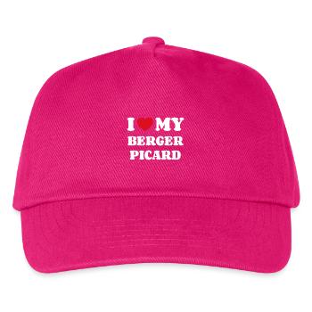 Berger Picard Berger de Picardie Hundebesitzer - Kinder Basecap - Fuchsia - Vorne