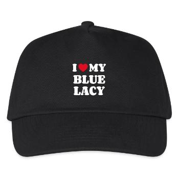 J’adore ma dentelle bleue - Casquette de baseball Enfant - noir - Devant