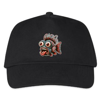 Fish Crazy - Kids’ Baseball Cap - black - Front