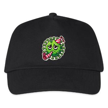 Conception d’autocollant de fête de germe triste - Casquette de baseball Enfant - noir - Devant