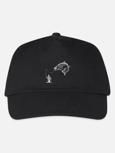 Angeln Angler - Kinder Basecap - Schwarz