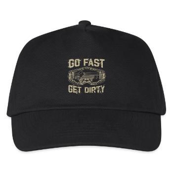Ride Fast, Get Dirty - Motocross Saying - Kids’ Baseball Cap - black - Front