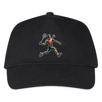 Badminton - Kinder Basecap - Schwarz - Vorne