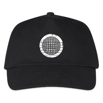 80er Disco - Kinder Basecap - Schwarz - Vorne