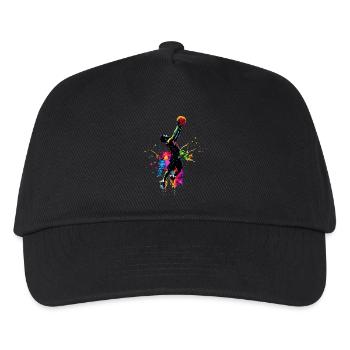 Colorful Basketball Player Basketball Player - Kids’ Baseball Cap - black - Front
