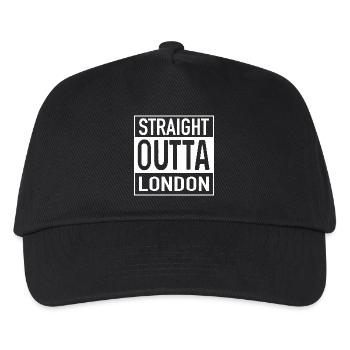 Straight OUTTA LONDON - Kinder Basecap - Schwarz - Vorne