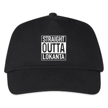 Straight OUTTA Lokanta - Kinder Basecap - Schwarz - Vorne